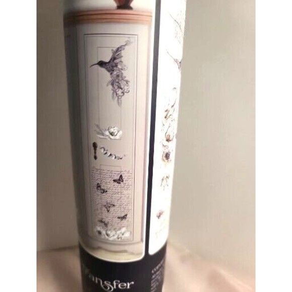 NEW Retired Hokus Pokus Hummingbird Furniture Transfer " Plum Et Fleurs" Paris - Picture 5 of 9